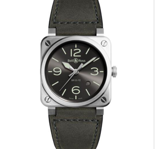 Replica Bell and Ross br0392 Watch BR 03-92 GREY LUM BR0392-GC3-ST/SCA